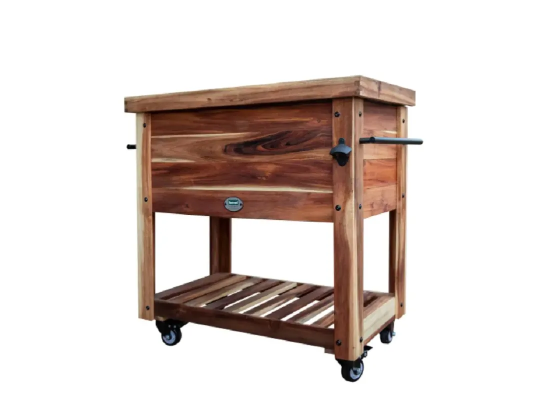 Backyard Bar Wooden Beverage Cooler