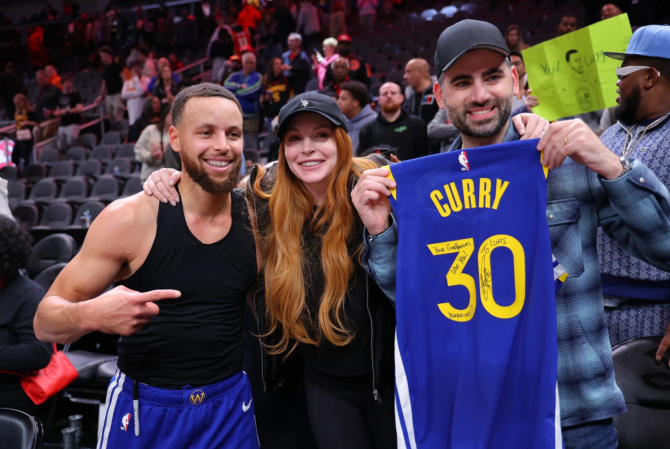 Lindsay Lohan, Steph Curry, Bader Shammas