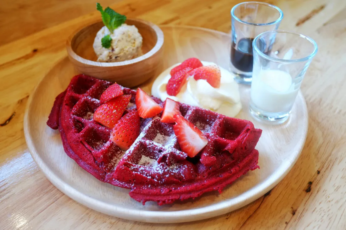 5. Red Velvet Waffles