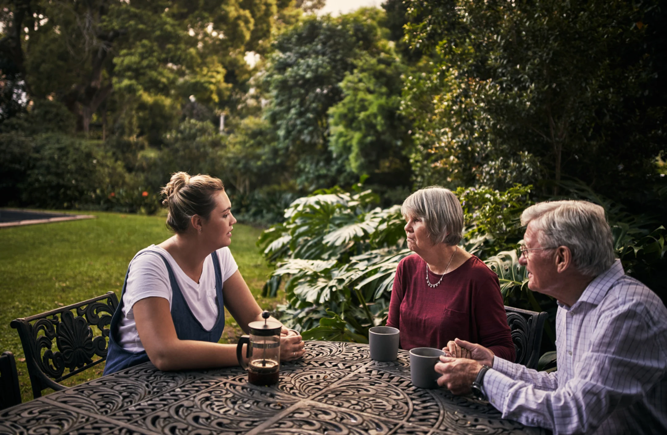 Woman with Parents 