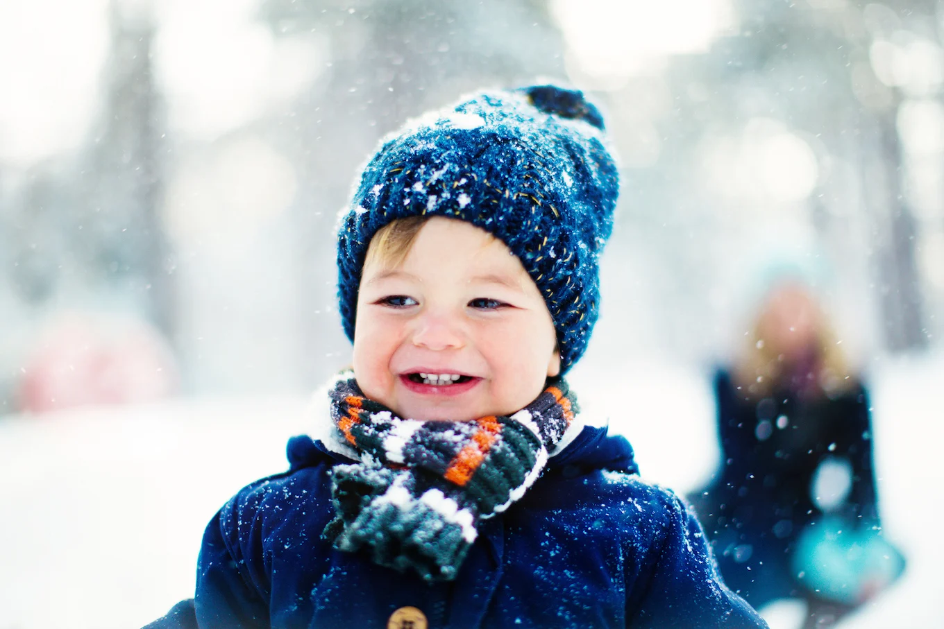 baby boy in the snow