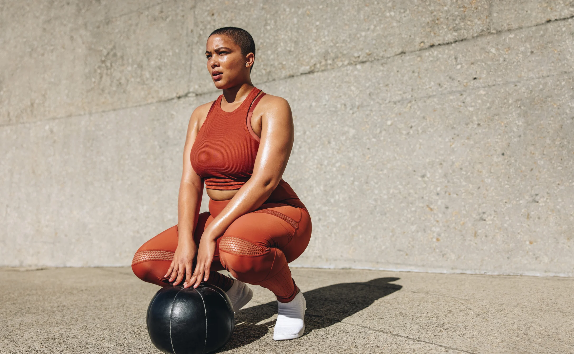 woman working out