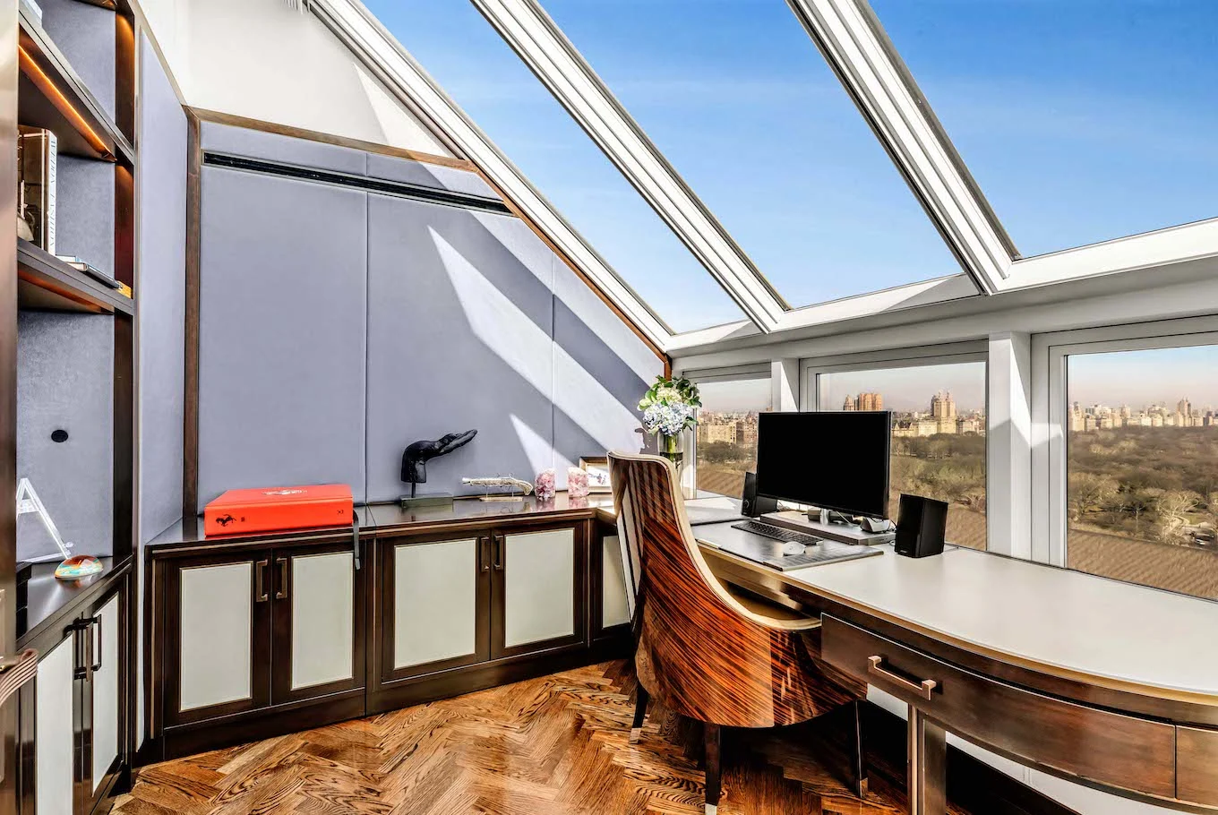 home office in penthouse