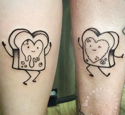 Peanut Butter & Jelly Tattoos