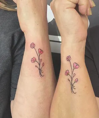 Delicate Floral Tattoos