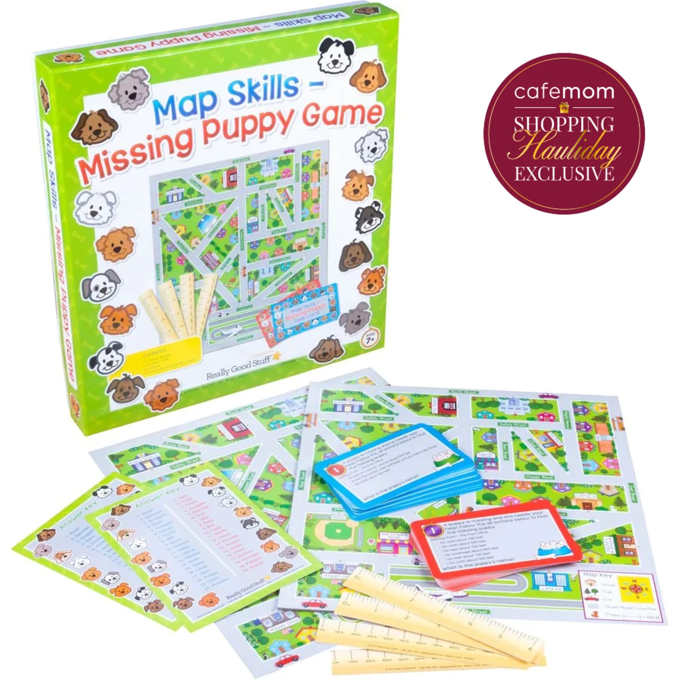 MISSING PUPPY MAP SKILLS BOARD GAME